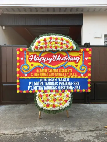 Papan Bunga Pernikahan plamongansari