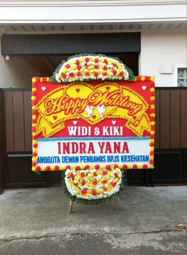 Papan Bunga Pernikahan plamongansari